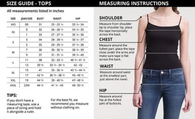 Wrangler Jeans Size Chart Women's