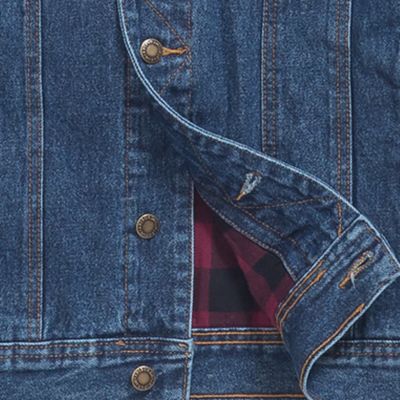 wrangler flannel lined jean jacket