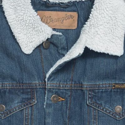 wrangler denim wool jacket