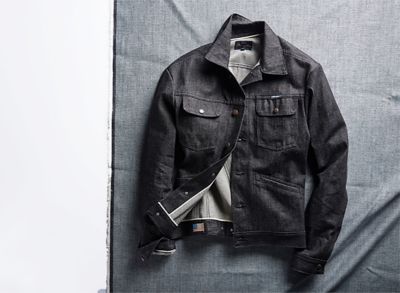 wrangler raw denim jacket