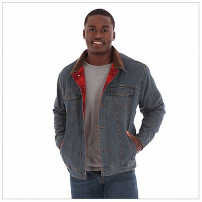 wool lined denim jacket