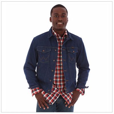 flannel shirt denim jacket