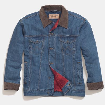 wrangler sherpa lined jean jacket