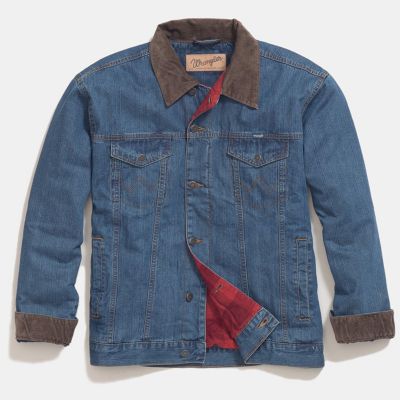 fleece lined jean jacket mens