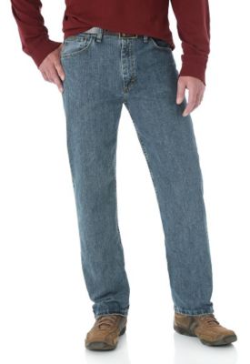mens black wrangler relaxed fit jeans